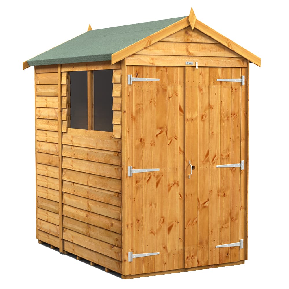 6 x 4 Power Overlap APEX, Double Doors