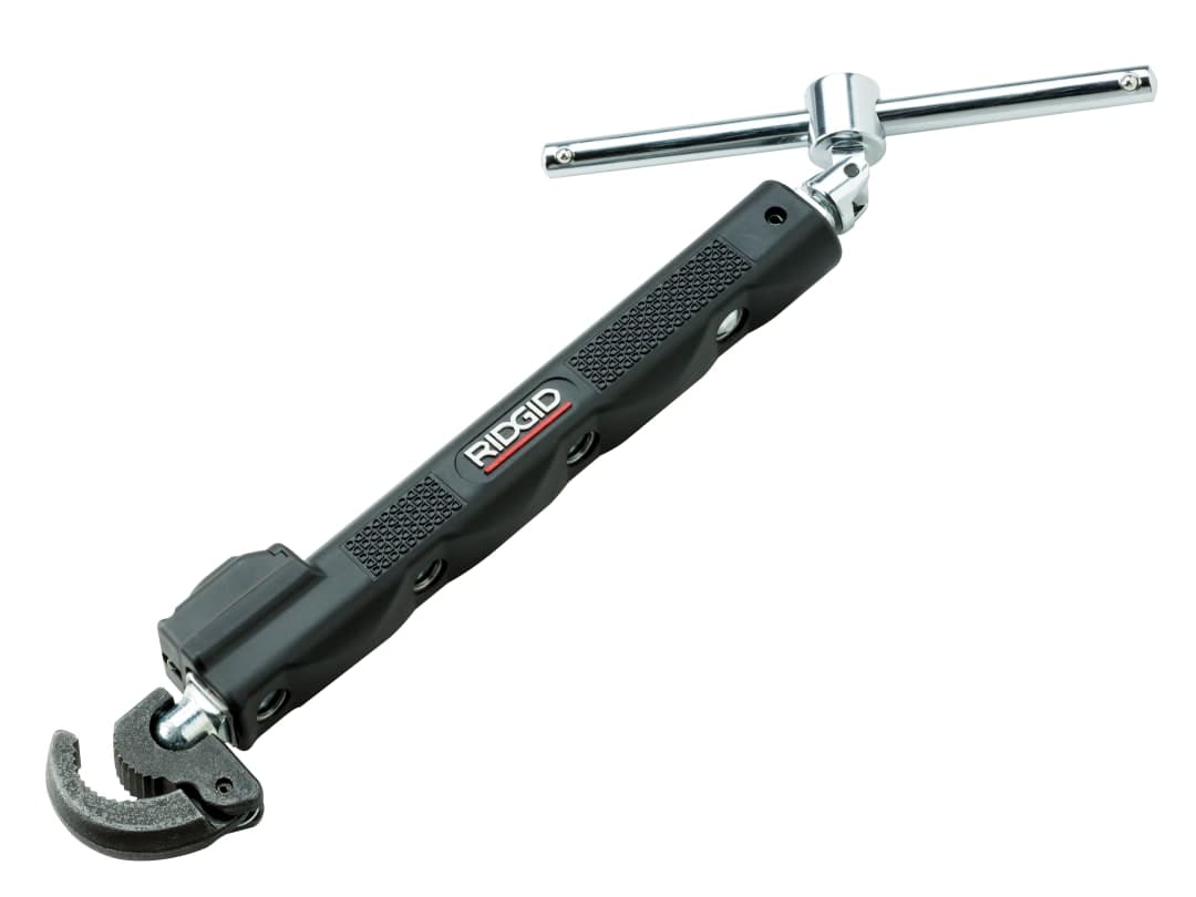 Ridgid 2017 Telescopic Basin Wrench with Led Work Light 12-32mm Capacity 46753