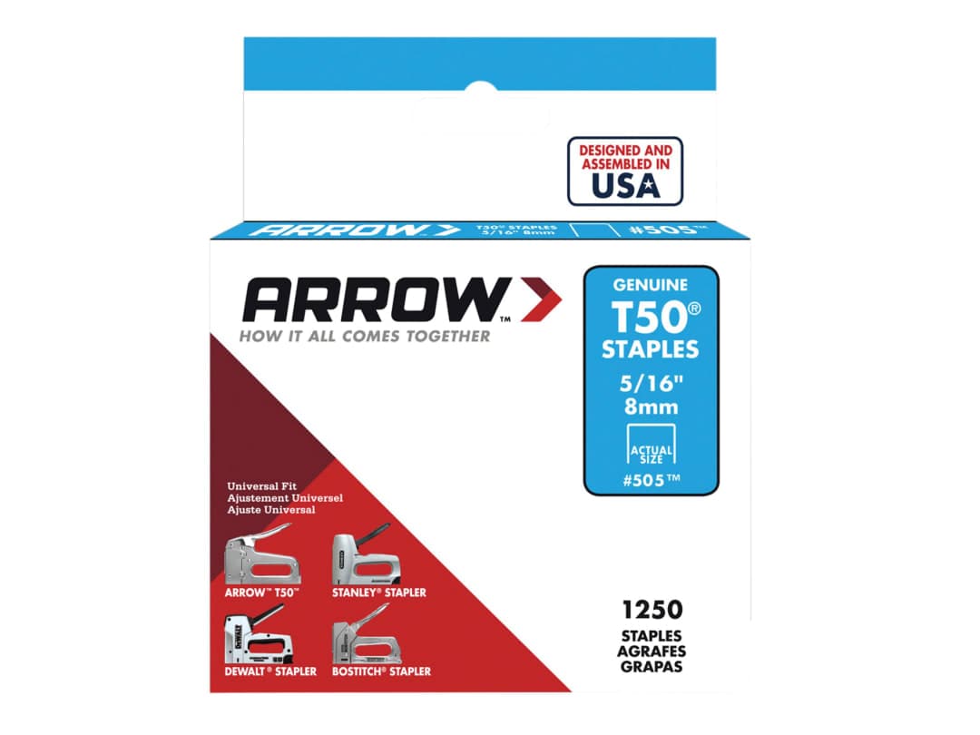 Arrow T-50 Staples 5/16in x 1250 A50524 A50524