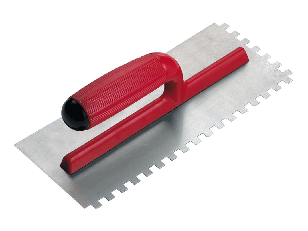 RUBI TILING TOOLS PRO Steel Notched Trowel 11 x 4in x 1/2in Notch 25907