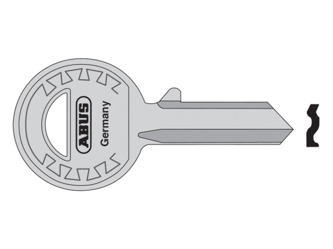 ABUS Mechanical 24-41-885 Right Hand 4 Pin Key Blank 10002706-01