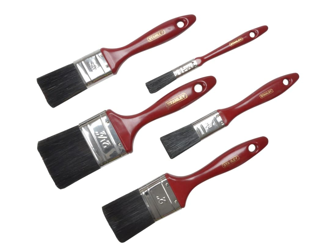 STANLEY® Hand Tools Decor Paint Brush Set of 5 12 25 37 50 & 62mm STPPIS5Z