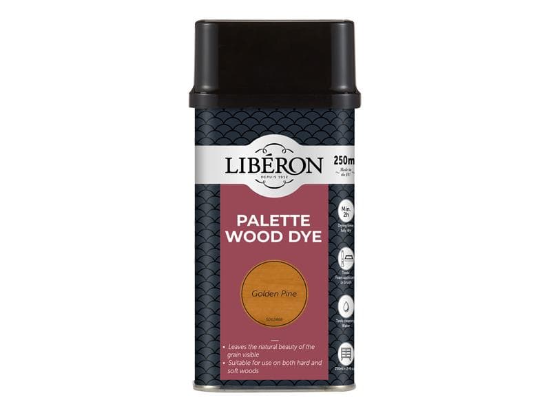 Liberon 126730 Palette Wood Dye Golden Pine 250Ml