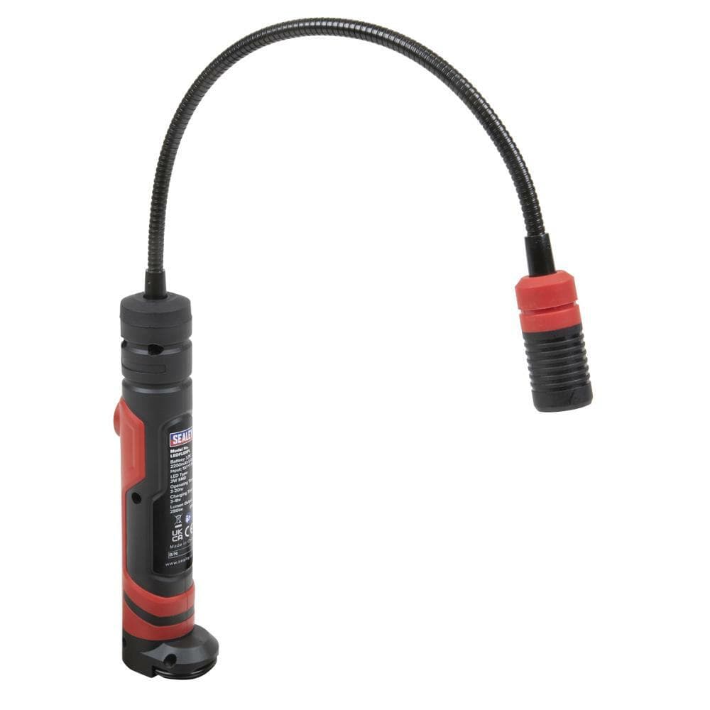 Sealey LEDFLEXPT Flexi Rechargeable Magnetic Pick-Up Tool Light 3W Smd Led