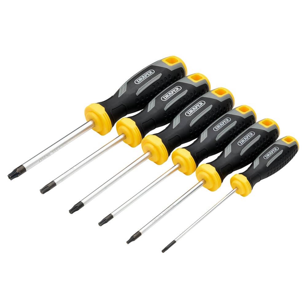 Draper Tx-Star® Tamperproof Soft Grip Screwdriver Set (6 Piece) Pk 1 13435