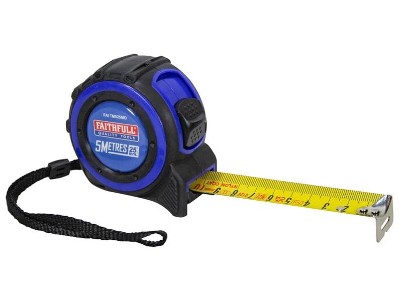 Faithfull Trade Tape Measure 5M (Width 25Mm) (Metric Only)