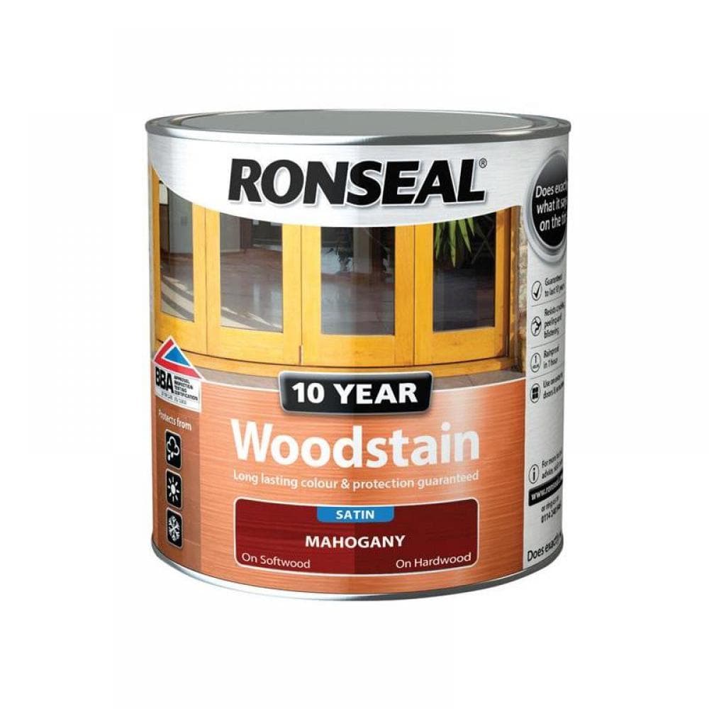 Ronseal 38674 10 Year Woodstain Mahogany 750Ml