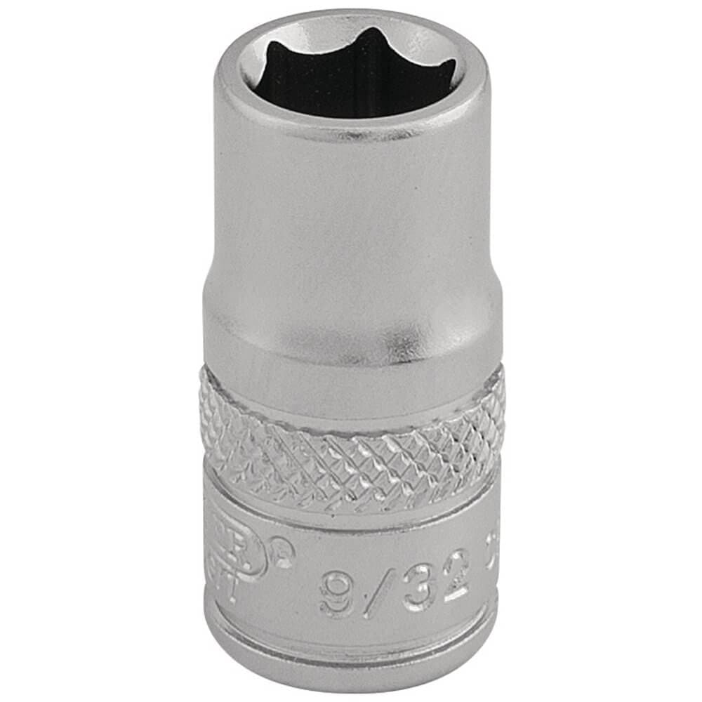 Draper Expert 16521 Imperial Socket 1/4in Sq. Dr. 9/32in each