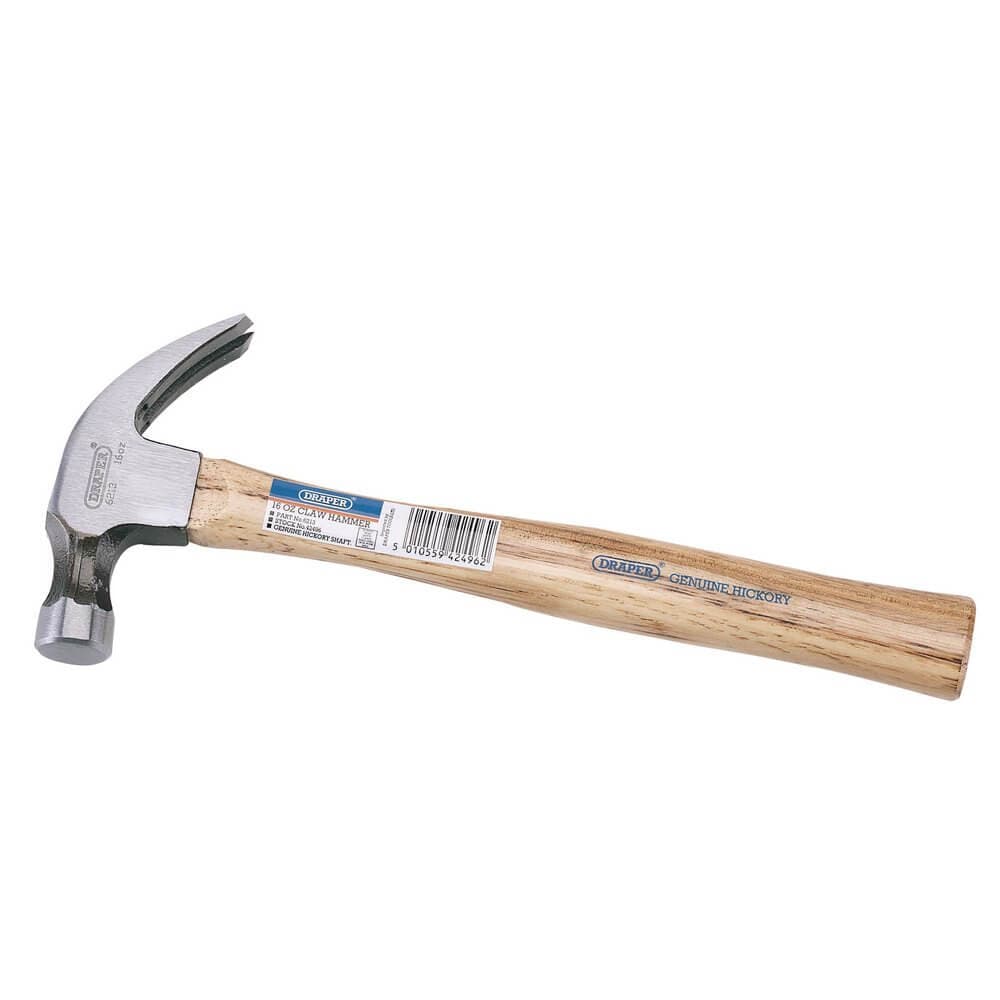 Draper 42496 Hickory Shaft Claw Hammer 450G/16Oz each