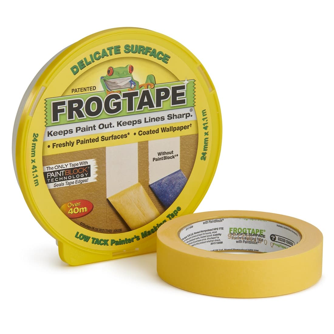 Shurtape SHU202552 Frog Tape Delicate Surface Each Yellow 24Mm X 41.1M