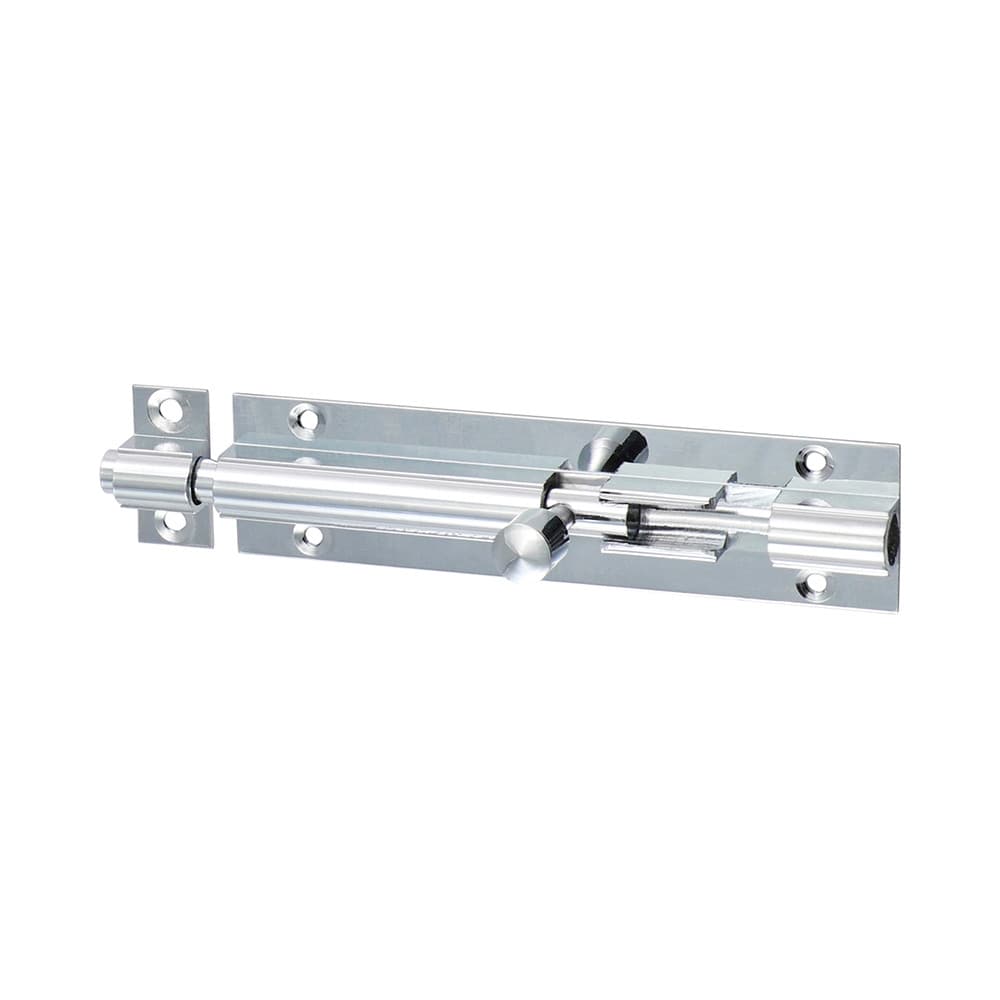 Timco 200943 Straight Barrel Bolt - Polished Chrome 100 X 25Mm Bag 1