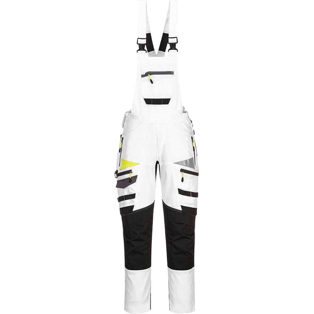 Portwest DX4 Work Bib and Brace White / Grey 3XL