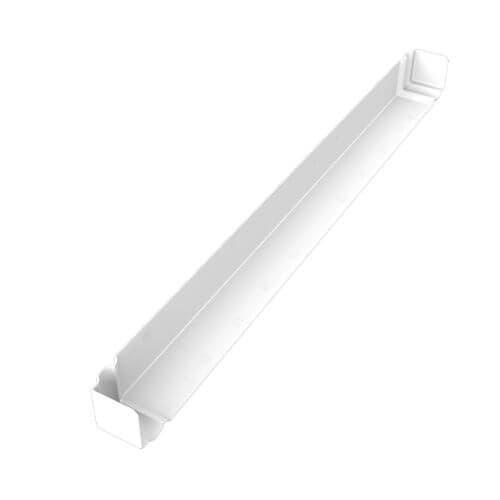 White Ogee Fascia Corner Double Ended - 604mm