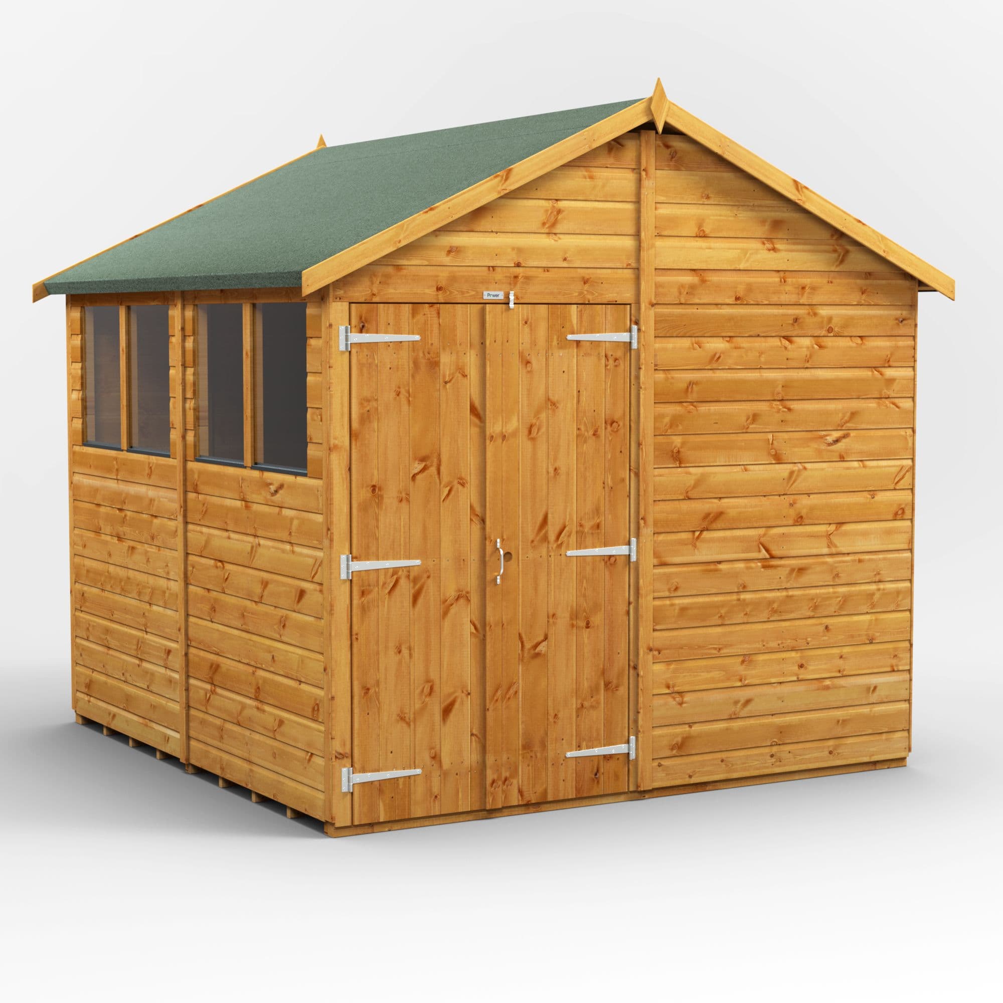 Powersheds 8 x 8 Power Apex Double Doors