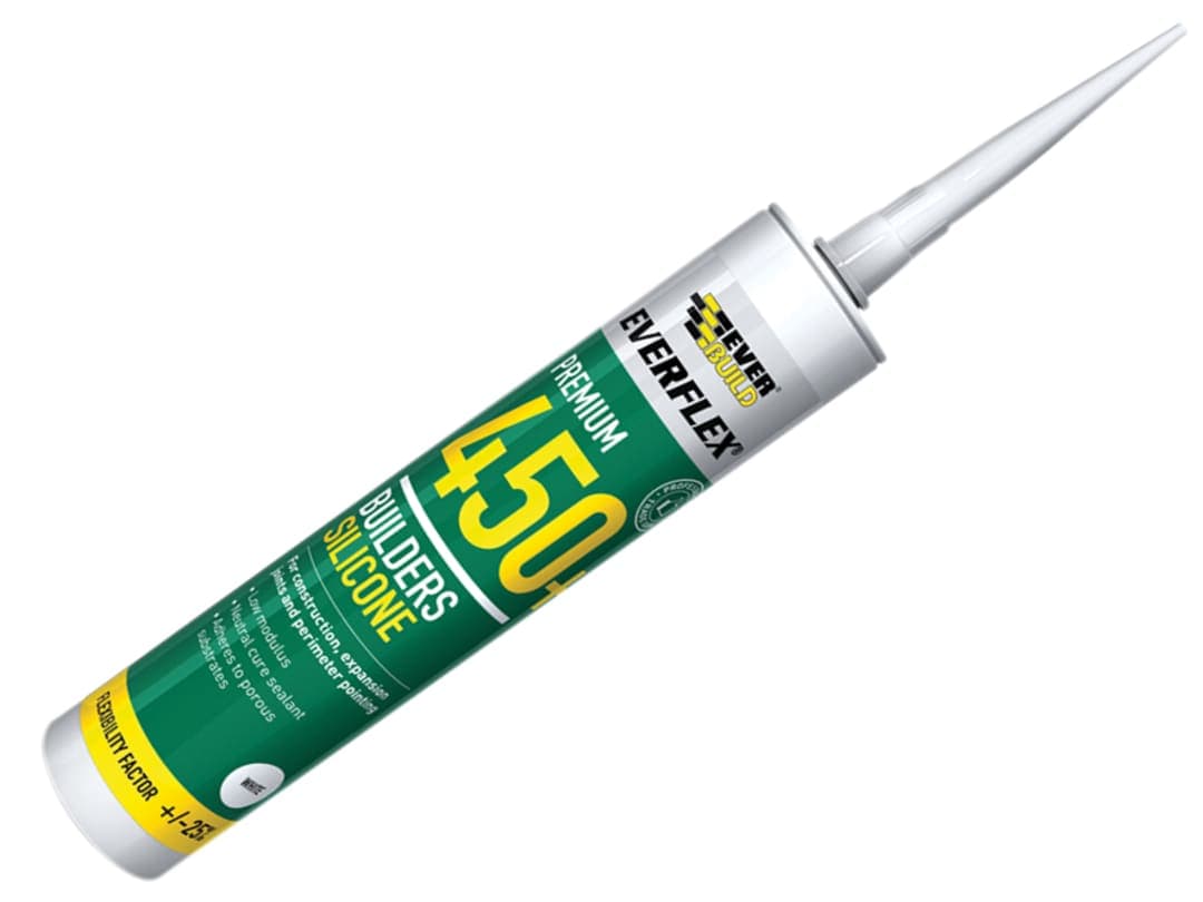 Everbuild Sika Everflex® 450 Builders Silicone Sealant White 300ml 880245