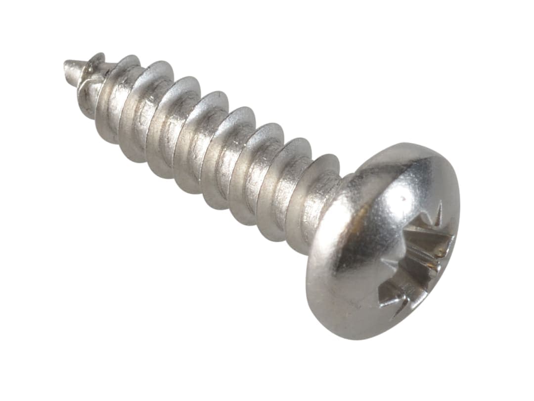 ForgeFix Self-Tapping Screw Pozi Compatible Pan Head SS 5/8in x 8 ForgePack 35 FPSTPP588SS