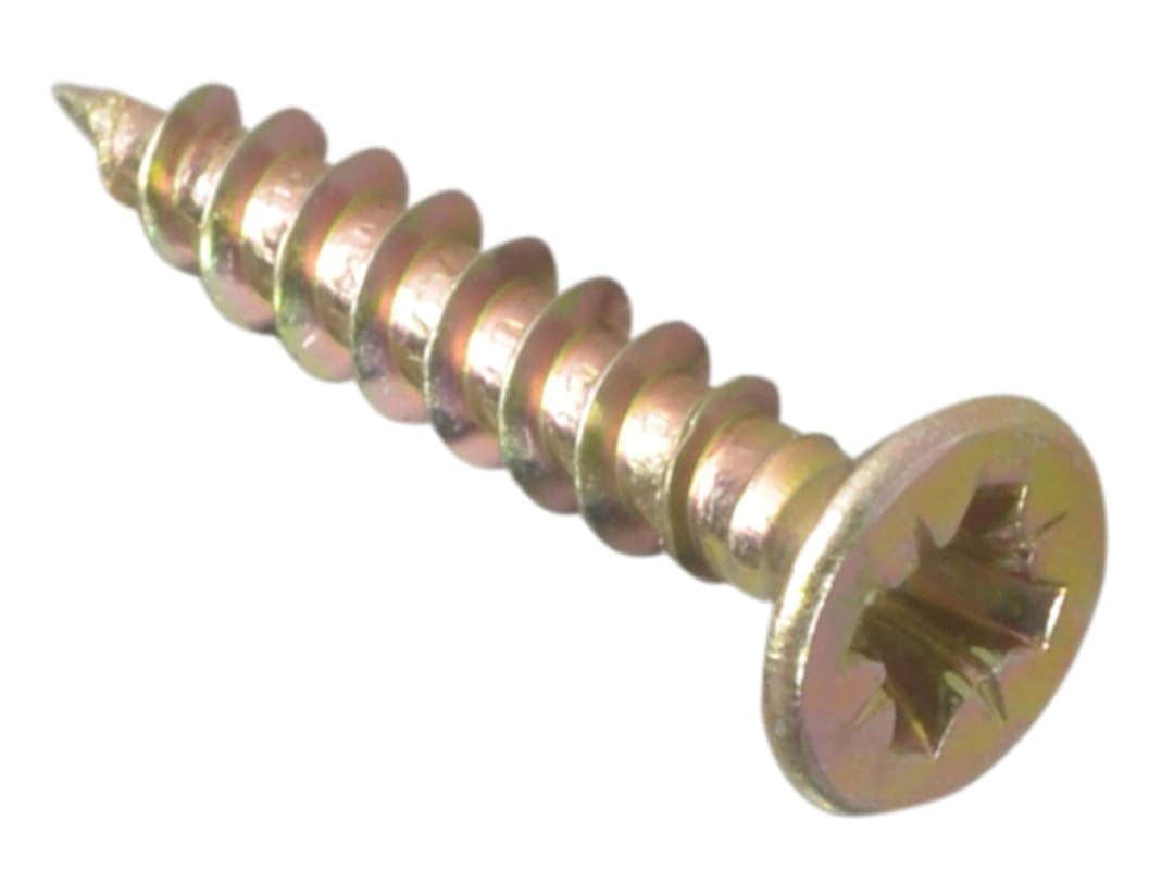 ForgeFix Multi-Purpose Pozi Compatible Screw CSK ST ZYP 3.5 x 25mm Box 200 MPS3525Y