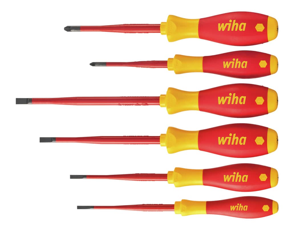 Wiha SoftFinish® electric slimFix SL/PZ Screwdriver Set, 6 Piece 36455