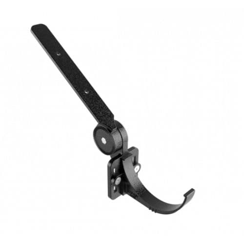 Cast Aluminium Half Round Gutter Top Rafter Bracket - 114mm Black (9005 Leatherette)