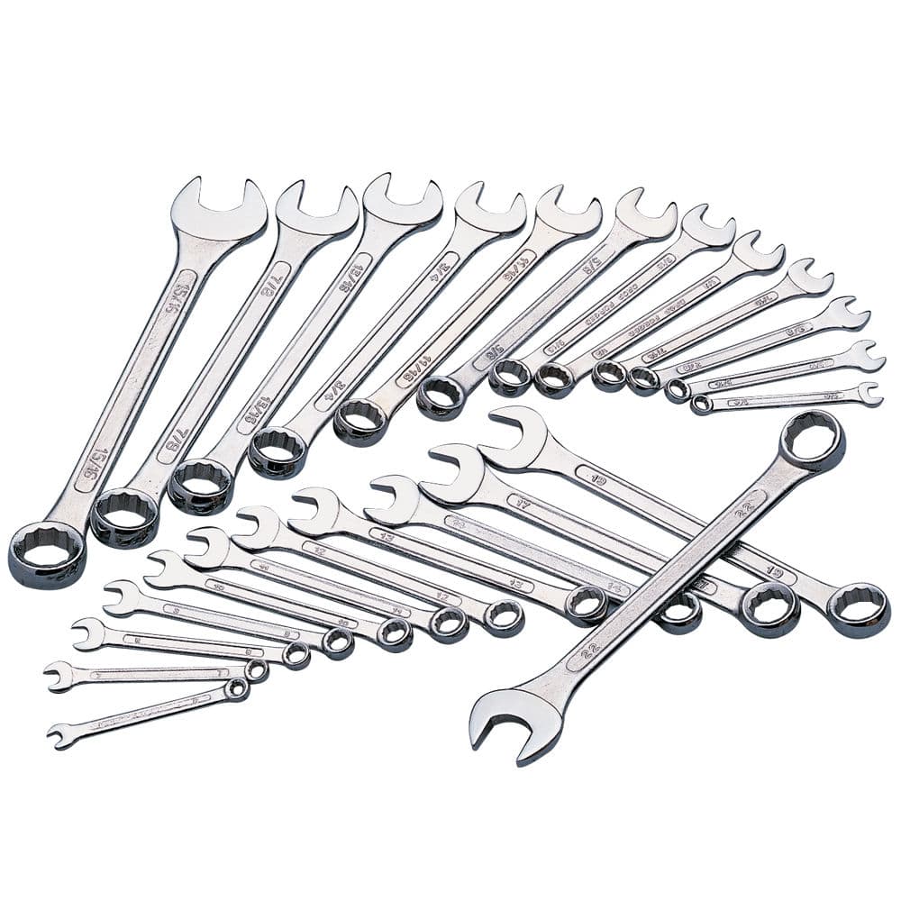Clarke 1800105 Cht105 24 Piece Metric/Af Combination Spanner Set