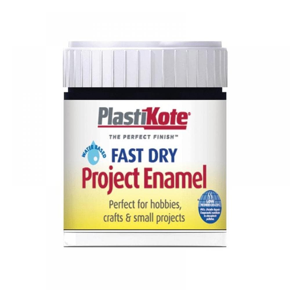 Plastikote 440002 Fast Dry Enamel Paint B2 Bottle Matt Black 59Ml