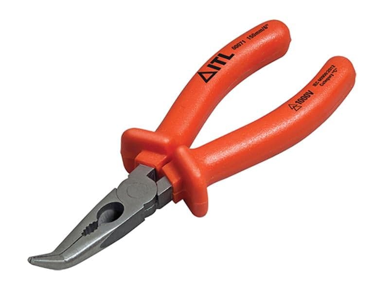 Itl Insulated UKC-00071 Insulated Bent Nose Pliers 150Mm