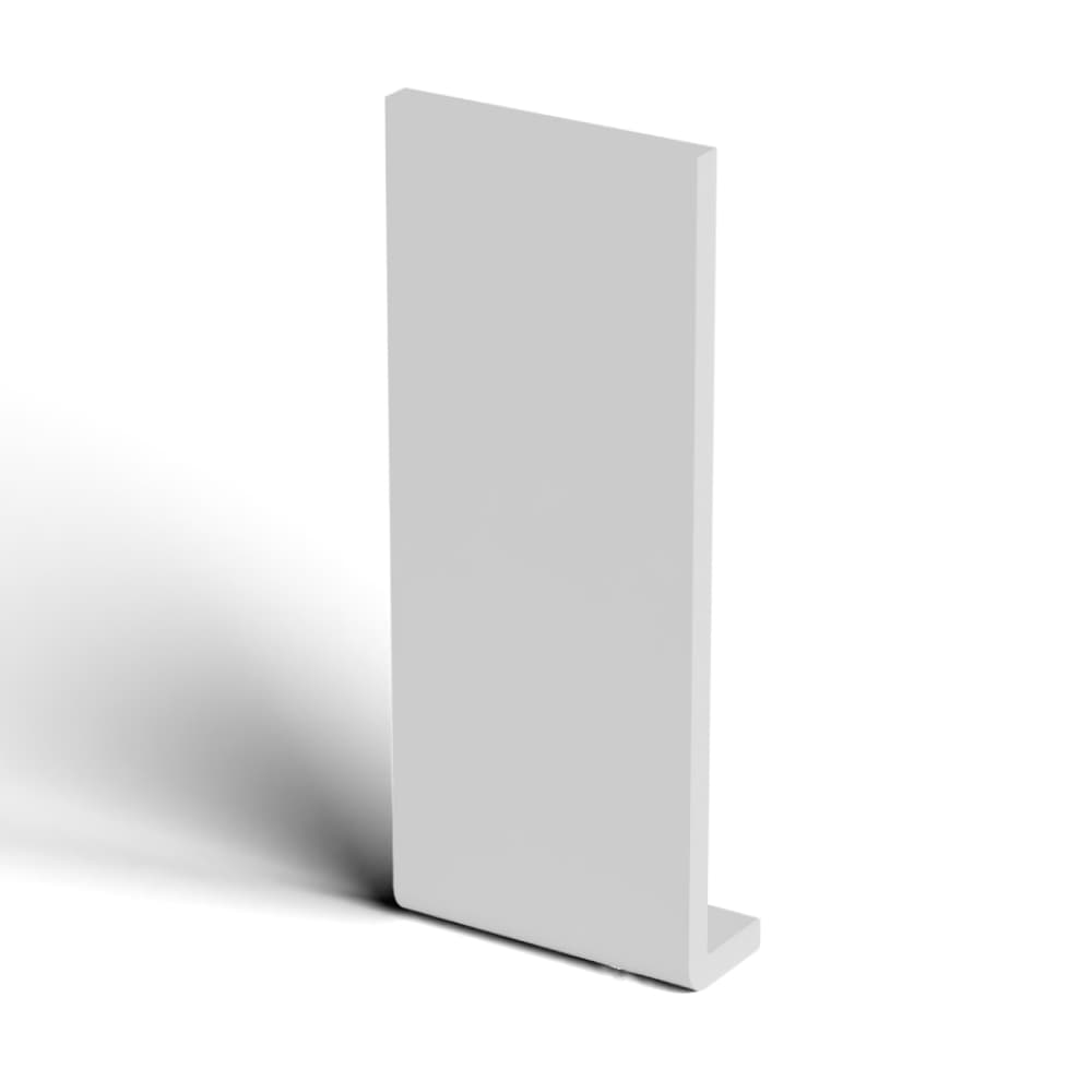 250mm White Fascia Capping Board - 10mm x 5mtr