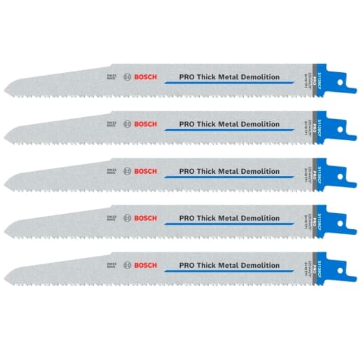 Bosch Endurance for Heavy Metal Sabre Saw Blades 5 Pack