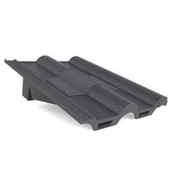 Tile Vent Double Roman - Slate Grey