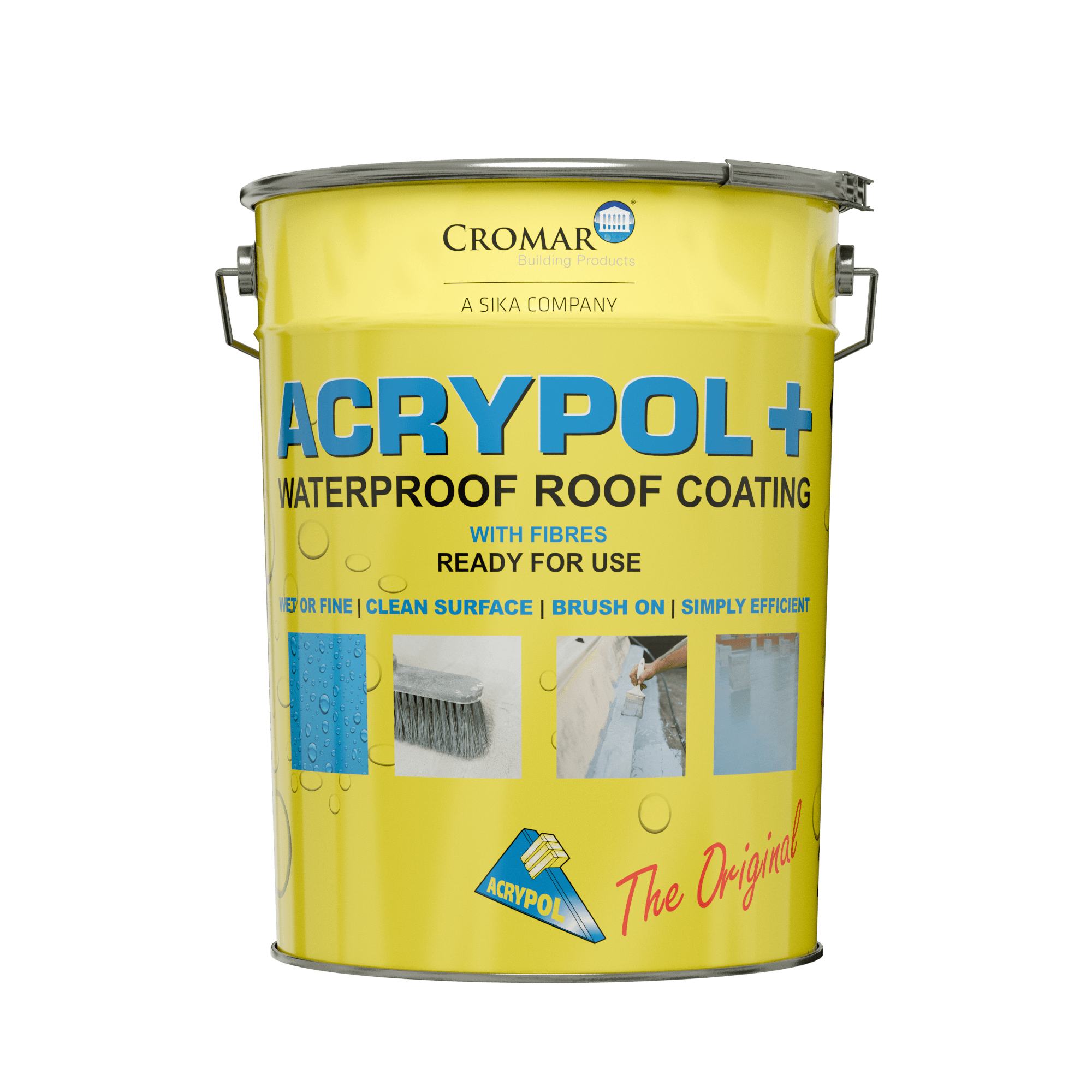 Cromar Acrypol+ Waterproof Roof Coating white 20 KG