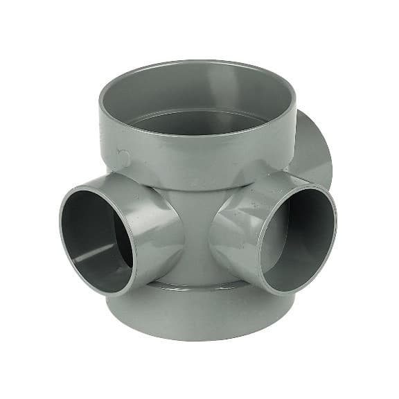 Floplast 110Mm Grey Short Boss Pipe SP583G