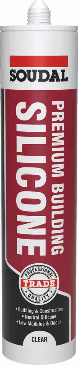 Soudal Premium Building Silicone Clear 290Ml 128442