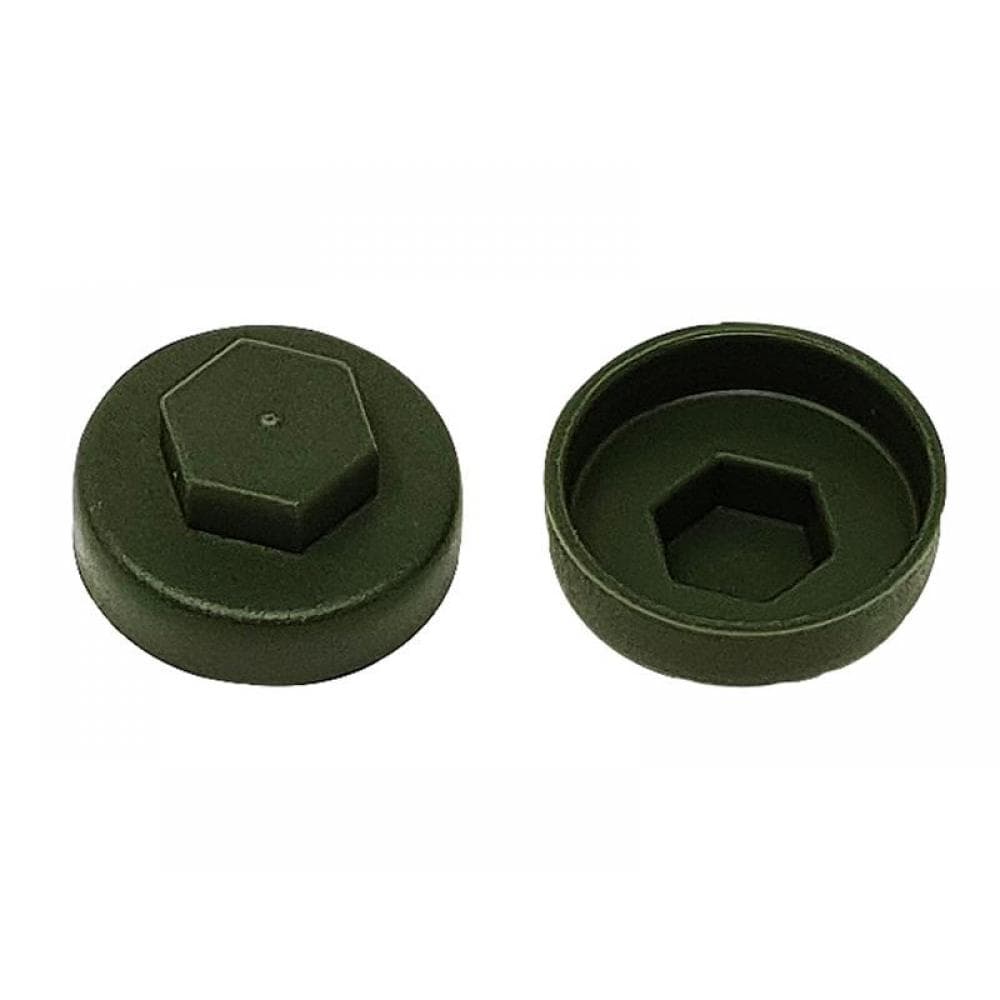 Forgefix TFCC19OG Techfast Cover Cap Olive Green 19Mm (Pack 100)