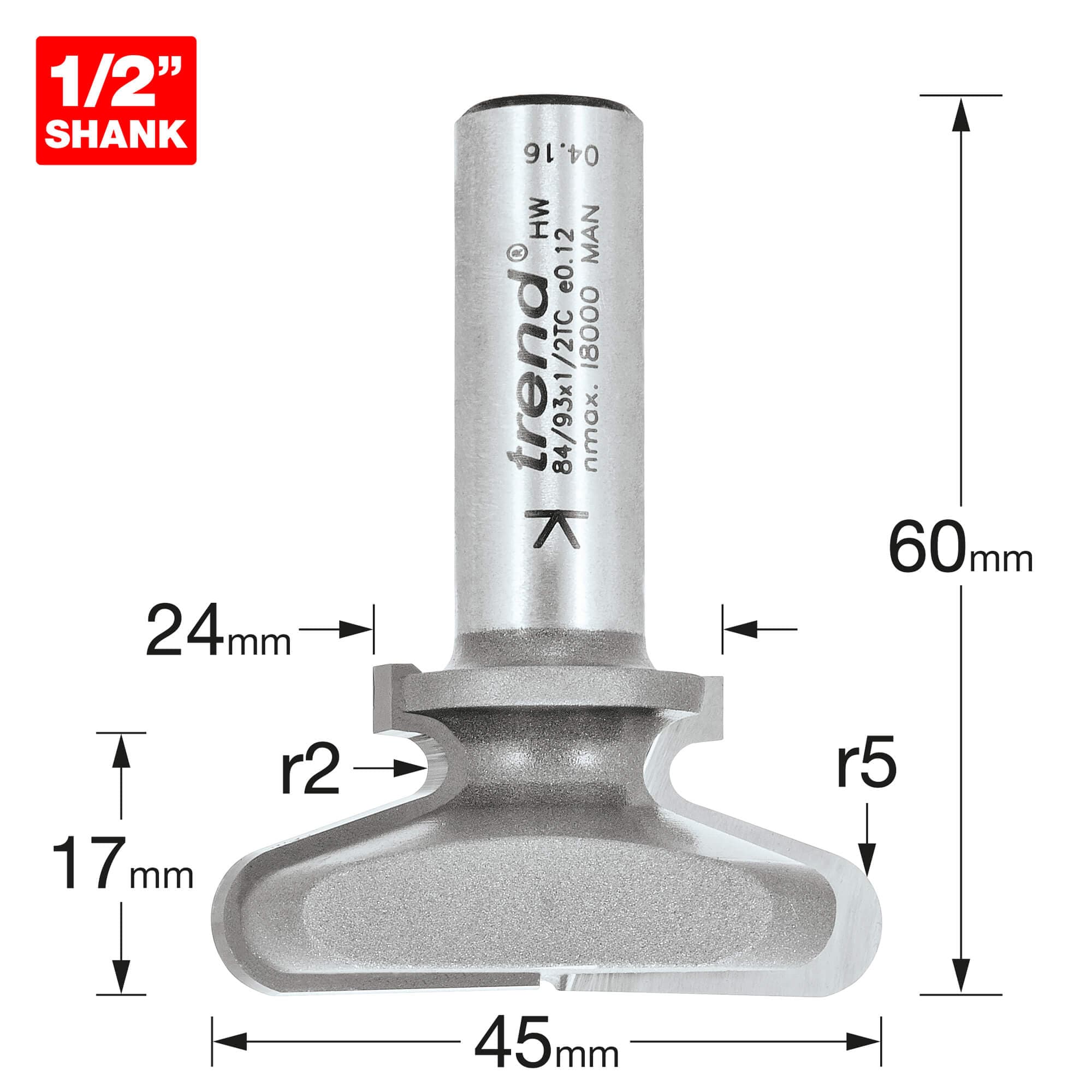 Trend Drawer Pull Cutter Pk 1 84/93X1/2TC