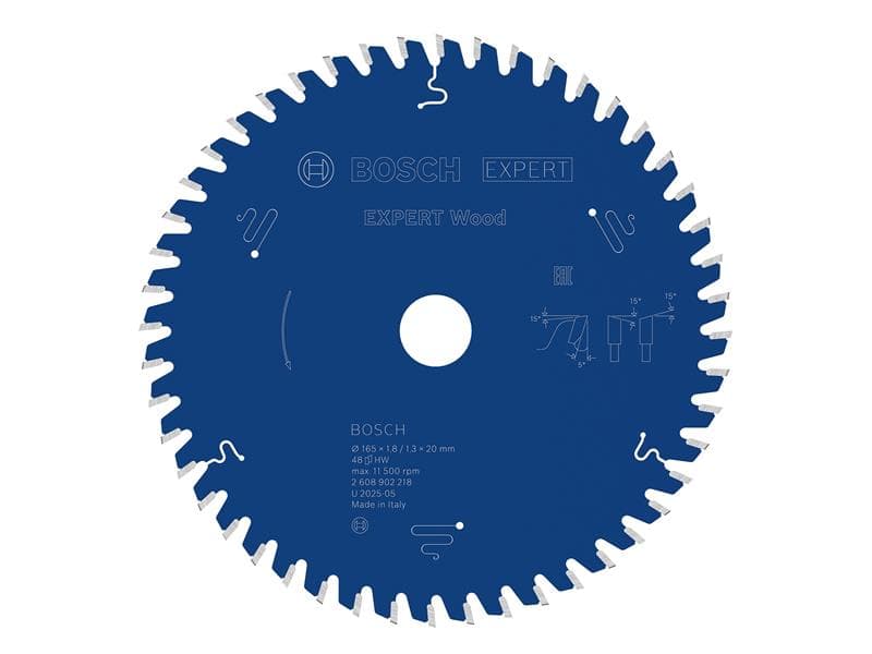 Bosch Powertool Accessories 2.608.902.218 Expert Wood Circular Saw Blade 165 X 20Mm X 48T