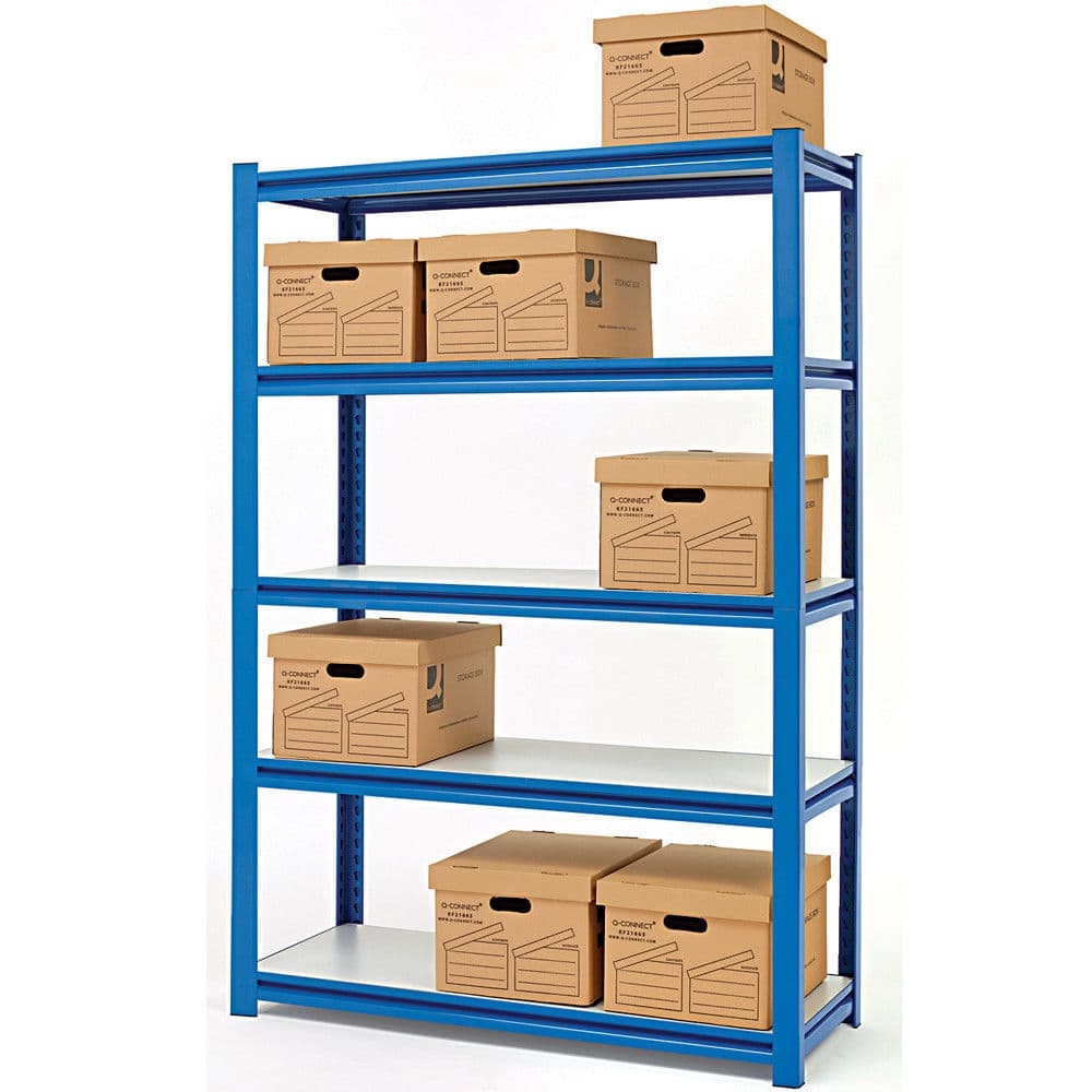 Clarke 6600650 Cs5265Bl Quick Assembly Boltless Racking With Laminate Shelving Blue