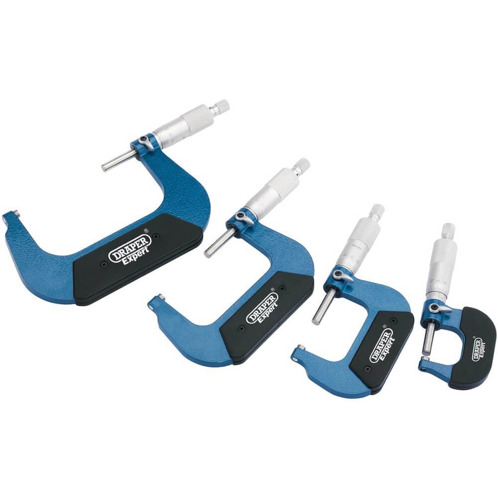 Draper Expert 46607 Metric External Micrometer Set (4 Piece) per set
