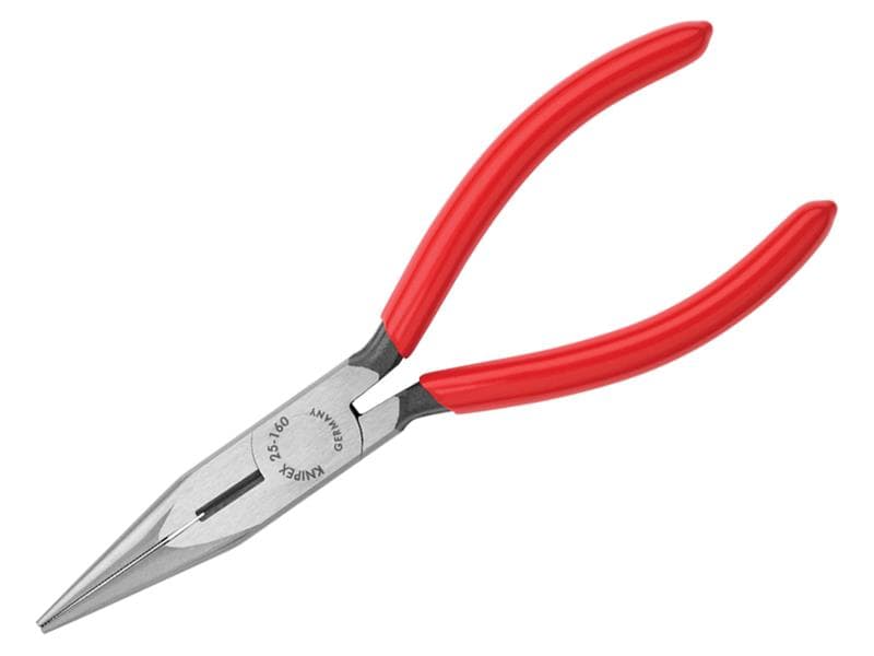 Knipex 25 01 160 SB Snipe Nose Side Cutting Pliers (Radio) Pvc Grip 160Mm (6.1/4In)
