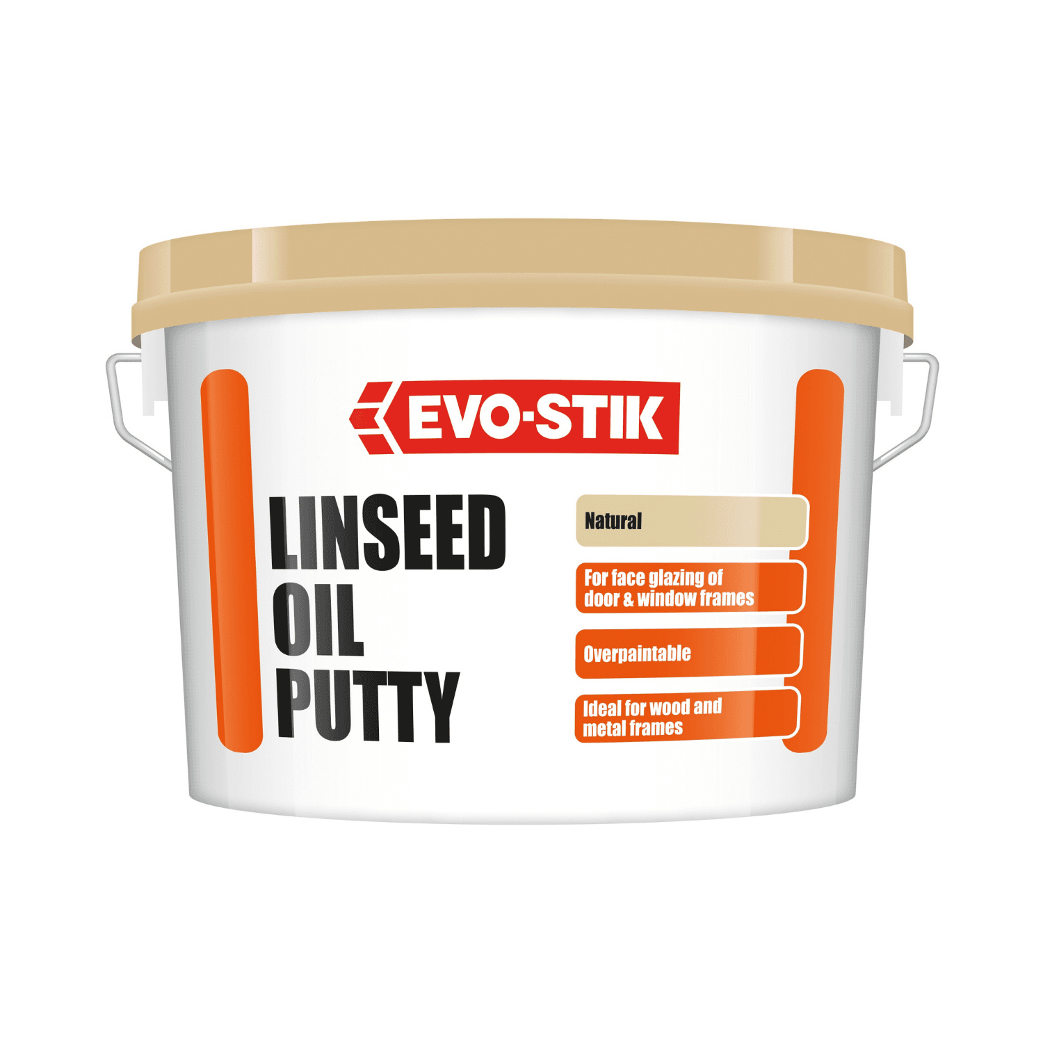 Vallance 2kg Multi Purpose Linseed Oil Putty - Natural