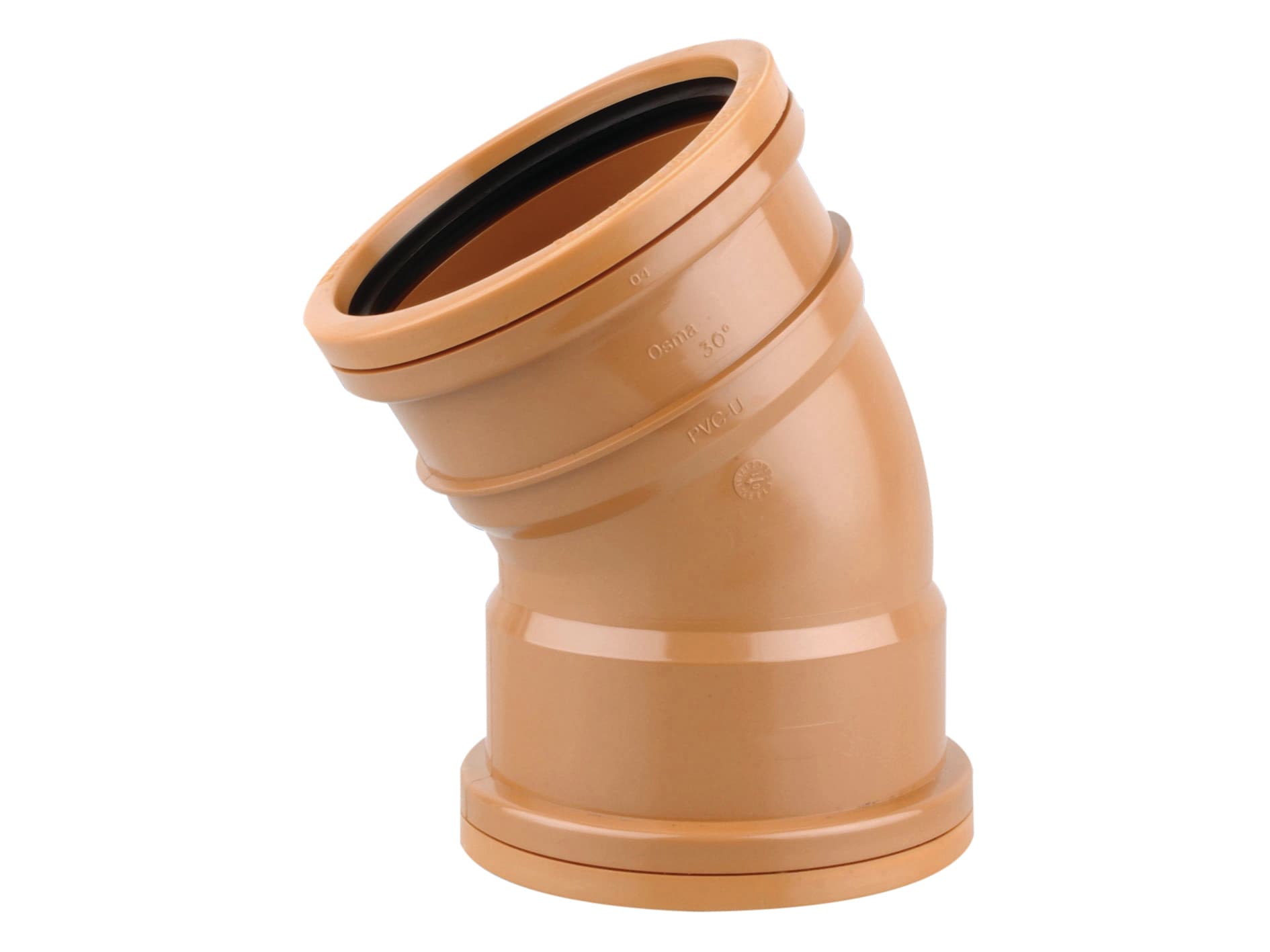 OsmaDrain Double Socket Short Radius Bend 30 degree 160mm 6D566