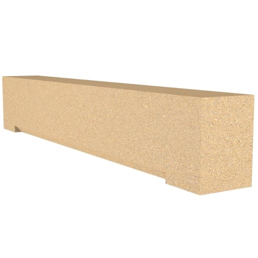 Forticrete Brown Aggregate Head Chamfered DH3 Bath, Size: 835x100x140mm