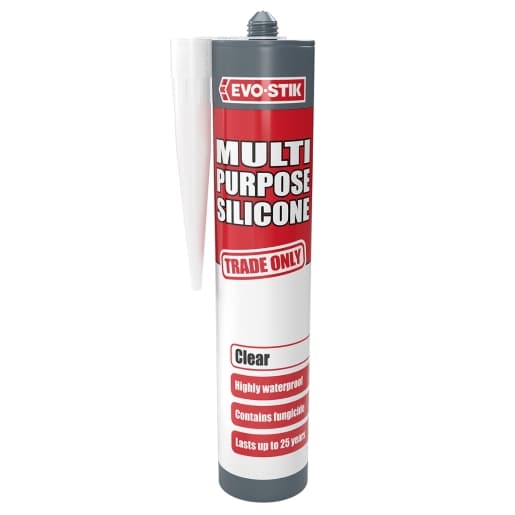 Evo-stik Trade Multi Purpose Silicone Sealant Clear 483422