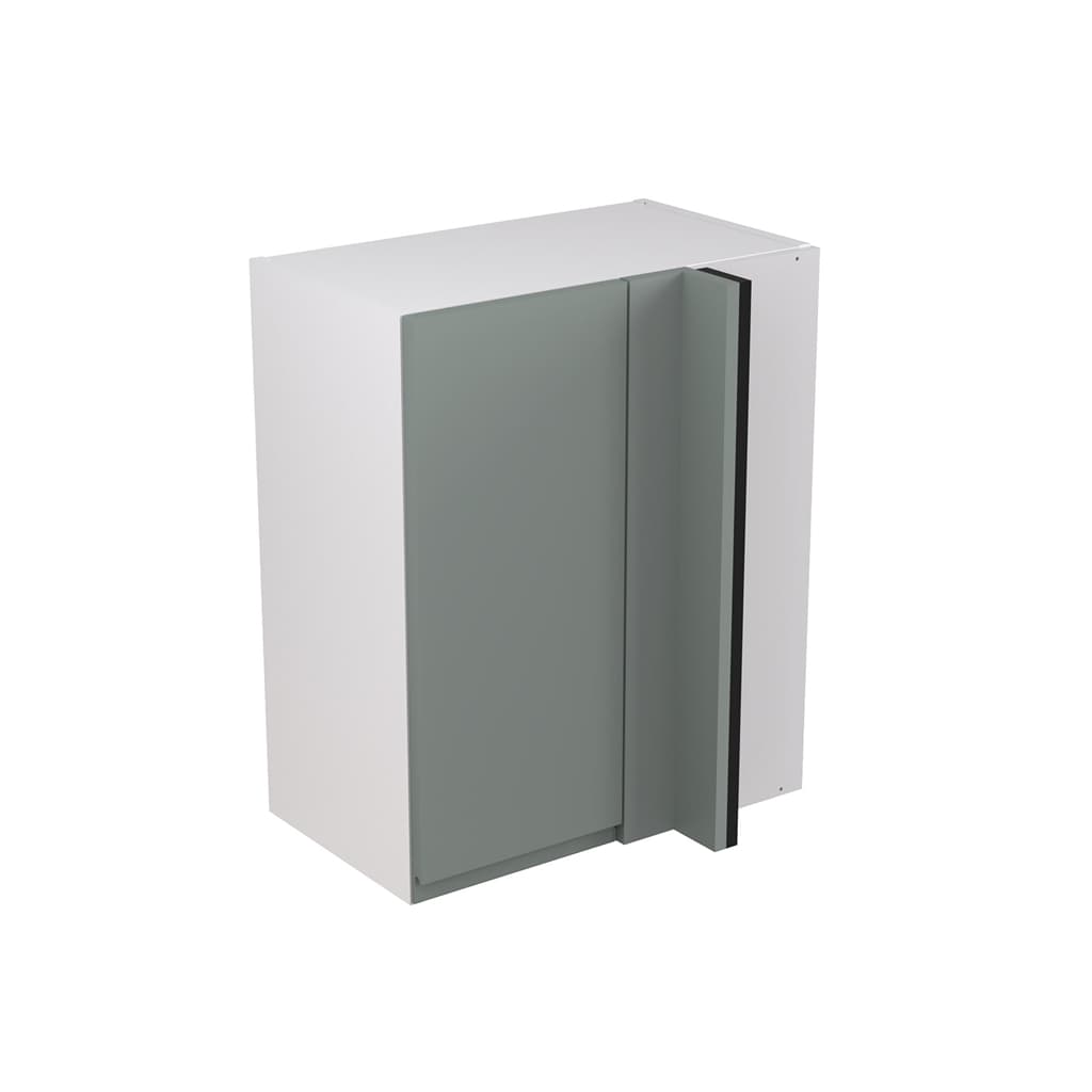 Kitchen Kit Flatpack 600 Blind Corner Wall Kitchen Cabinet J-Pull Ultra Matt Sage Green