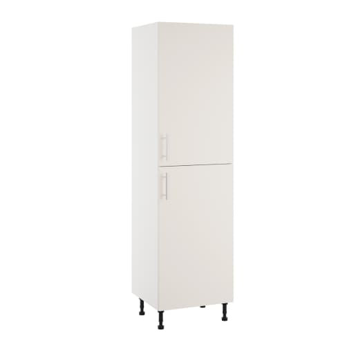 Essence Cashmere Grey MFC 50-50 Fridge Freezer Tower Type F, 600mm