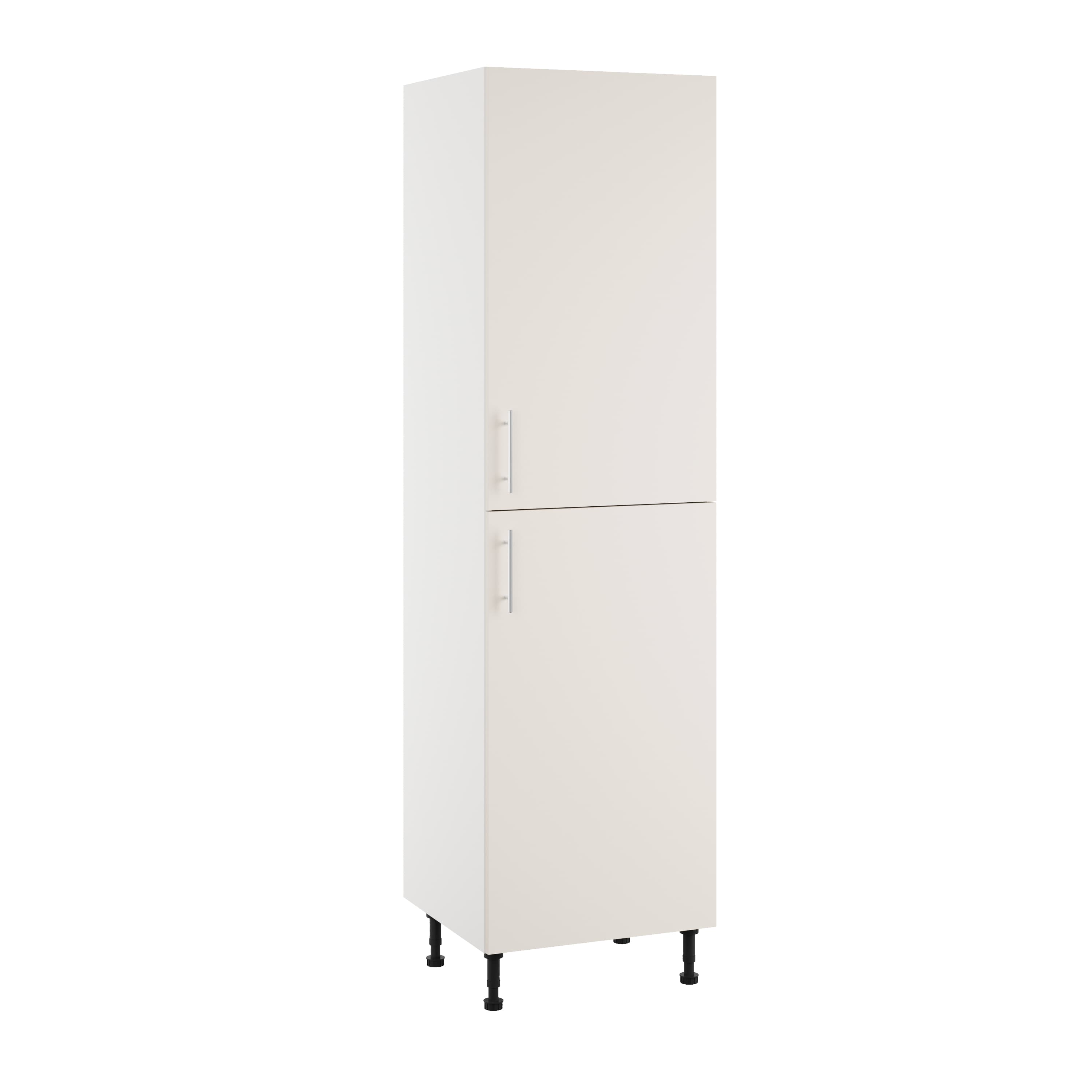 Essence Cashmere Grey MFC 50-50 Fridge Freezer Tower Type F, 600mm