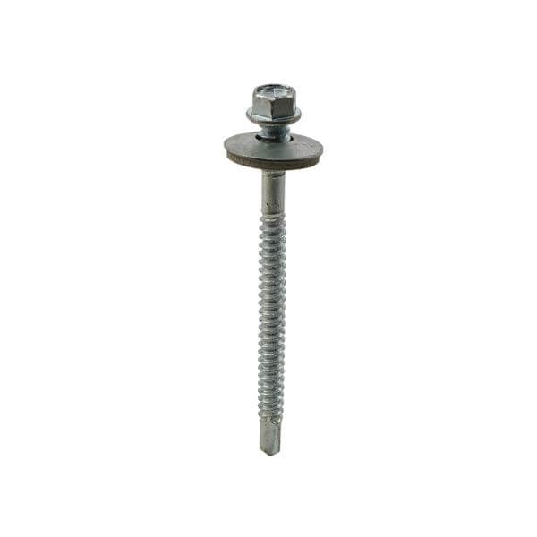 Metalfix High-Thread Self-Drilling Screws BZP With Galvanised Washer