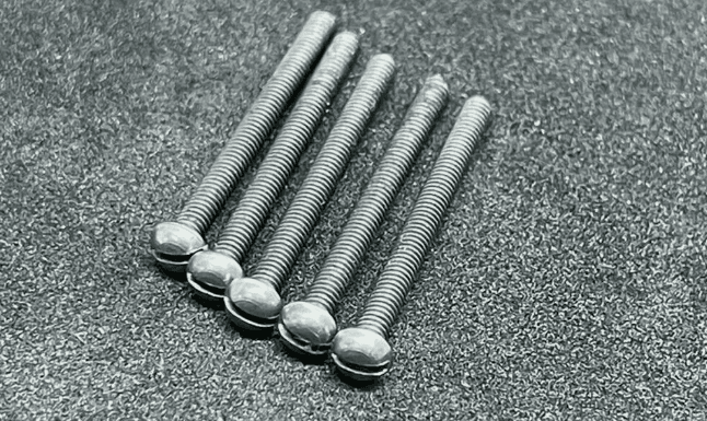 8BA Round Slot Machine Screw Steel Self Colour