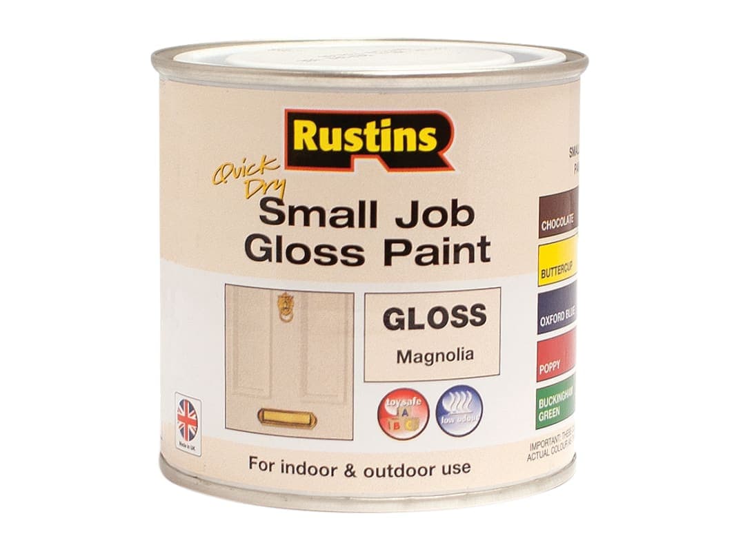 Rustins Quick Dry Small Job Gloss Magnolia 250ml GPMGW250