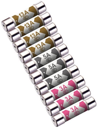 Mix Fuse Pack 10Pcs 4X13A 3X3A 3X5A FUSEM10-MP