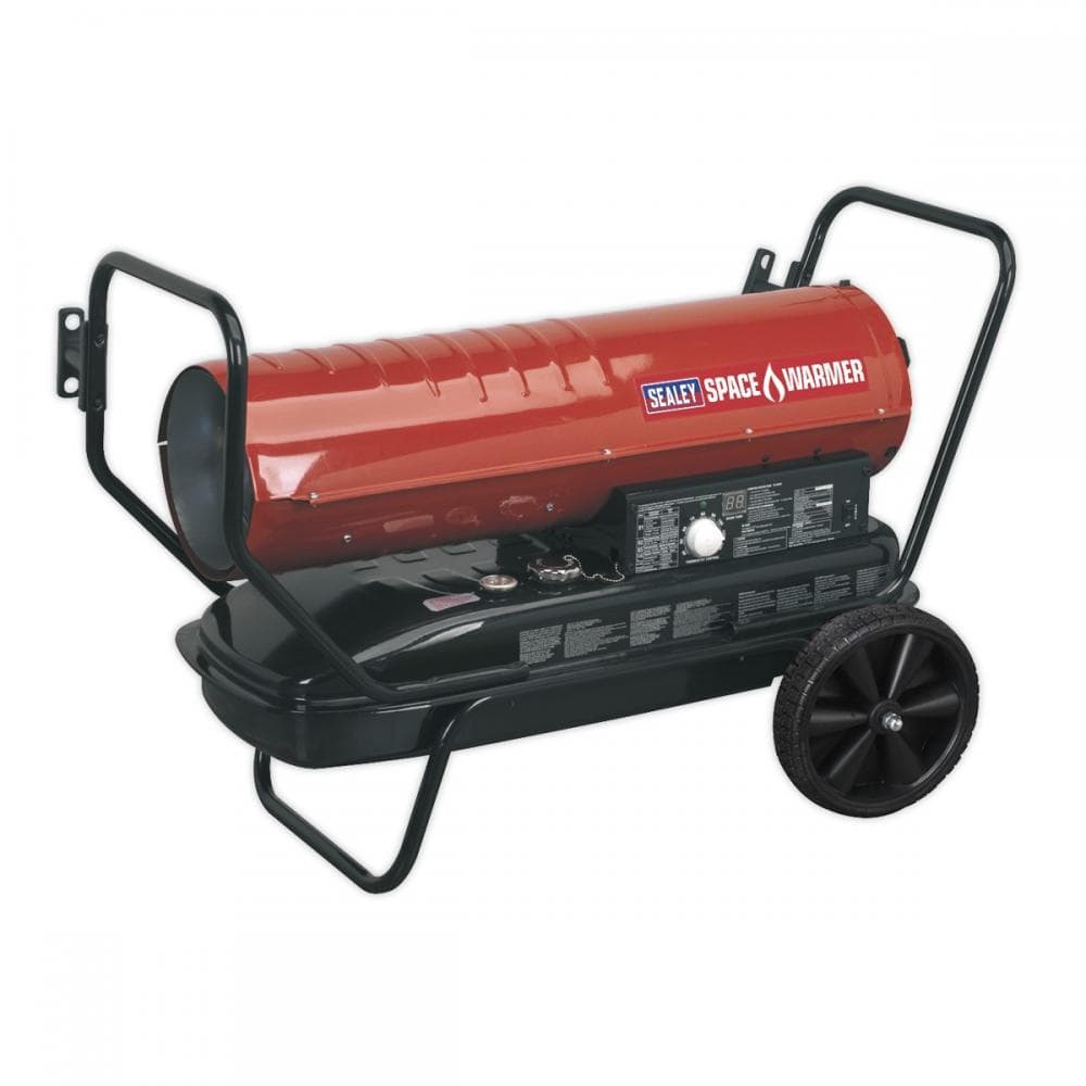 Sealey AB1258 Space Warmer® Kerosene/Diesel Heater 135 000Btu/Hr With Wheels